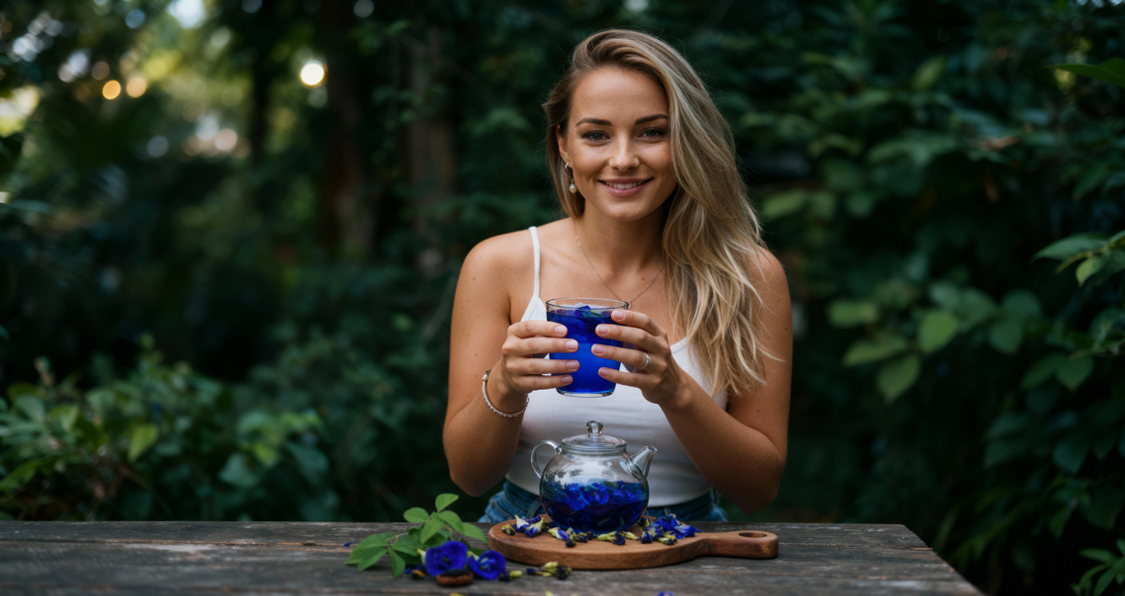 Blue Pea Flower for Focus